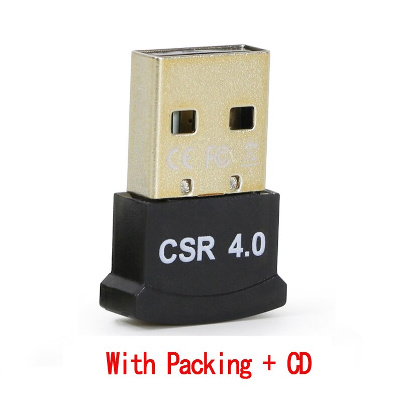 Bezprzewodowy adapter USB Bluetooth 4.0 wtyczka Bluetooth odbiornik muzyczny Adaptador nadajnik Bluetooth na PC: B z Packing CD