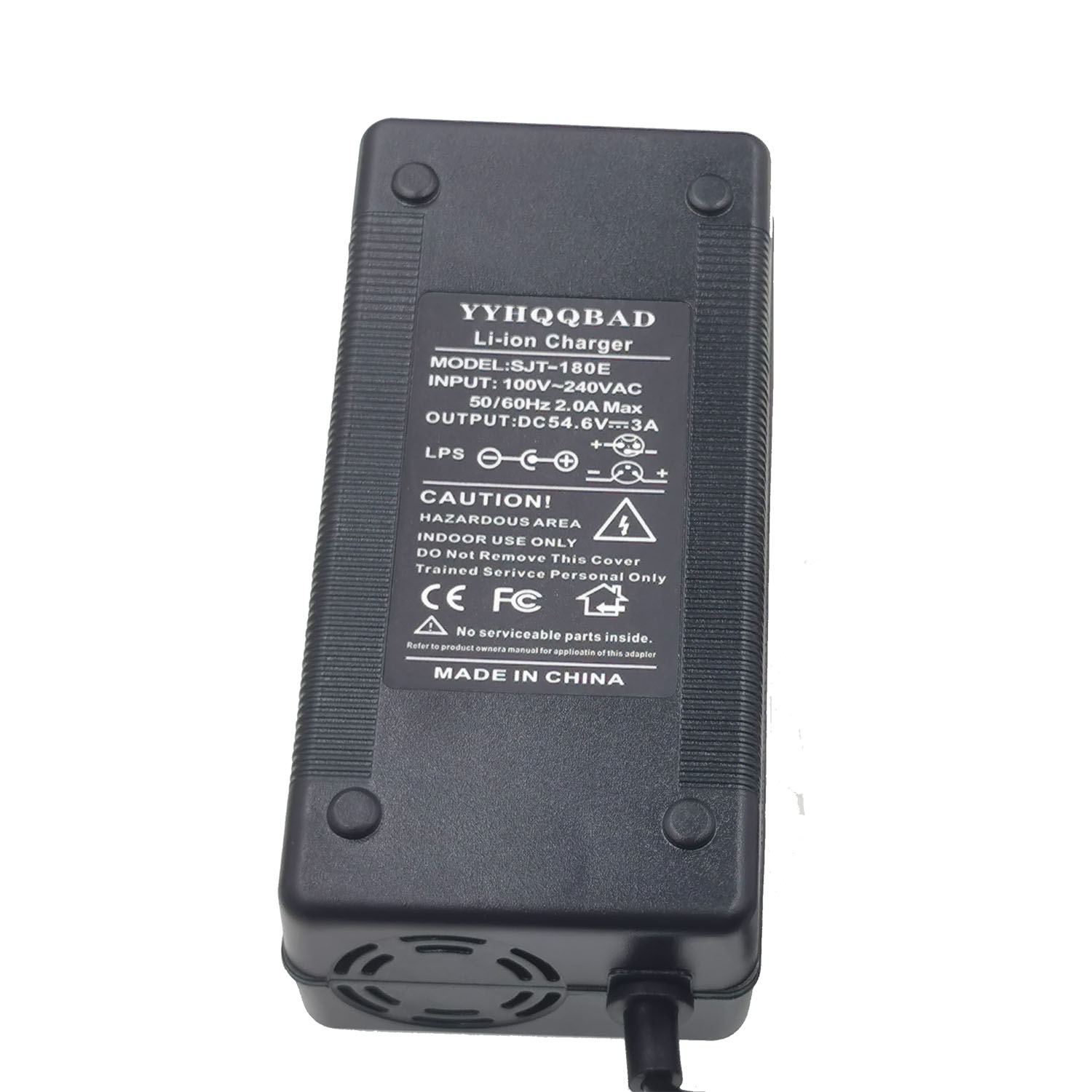 54.6V 3A lithium battery charger for 48V lithium battery pack XLR Plug 54.6V3A charger