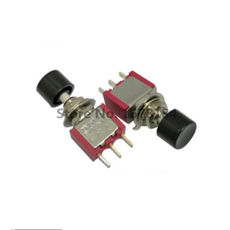 5Pcs 3Pin C-NO-NC 6mm Mini Momentary Automatic return Push Button Switch ON-(ON) 2A 250VAC/5A 120VAC Toggle Switches