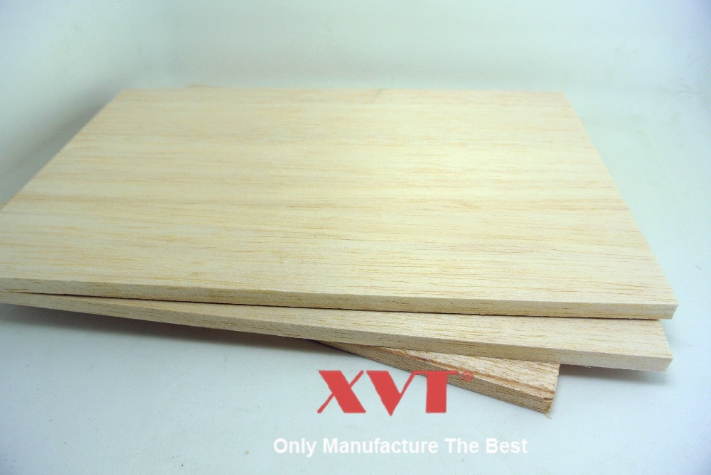 Xvt diy bordtennisblad trä kärna/ center trä kärna balsa trä skiva modell flygplan bräda 280mm*175mm 5 st/lot