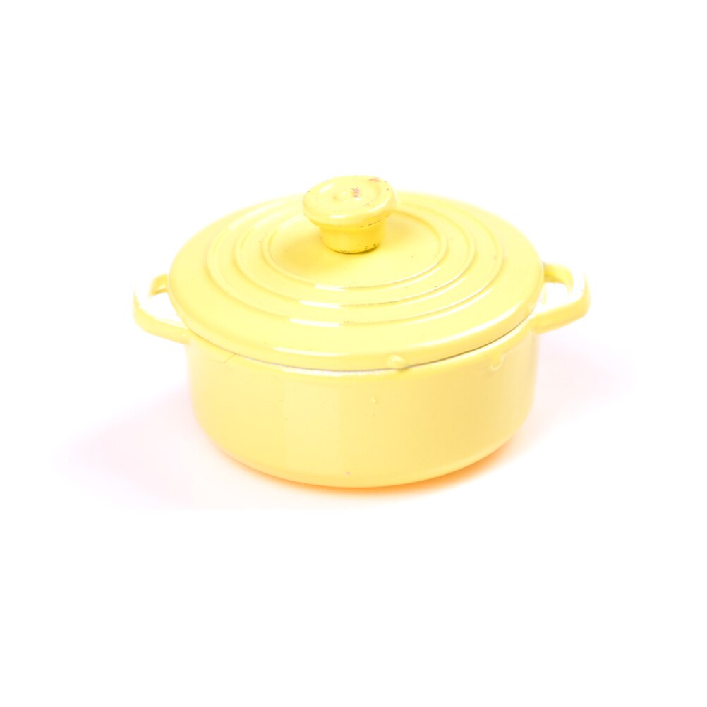 Mini Pot Boiler Pan with Lid Kettle Doll house Accessories Dollhouse Miniature Kitchen Utensil Cooking Ware Play Kitchen Toy: 17