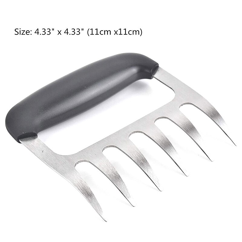2 Pcs Meat Shredder Claws Stainless Steel Bear Claws BBQ Meat Claws for BBQ Forks for Handling Food,Barbecue Claws