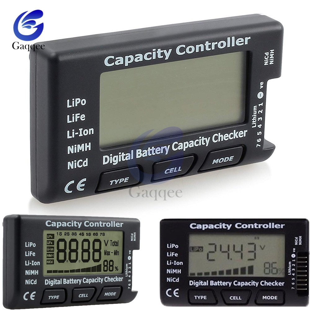 7 Digitale Batterij Capaciteit Checker Lipo Life Li-Ion Nicd Nimh Batterij Voltage Tester Controleren Capaciteit Controller