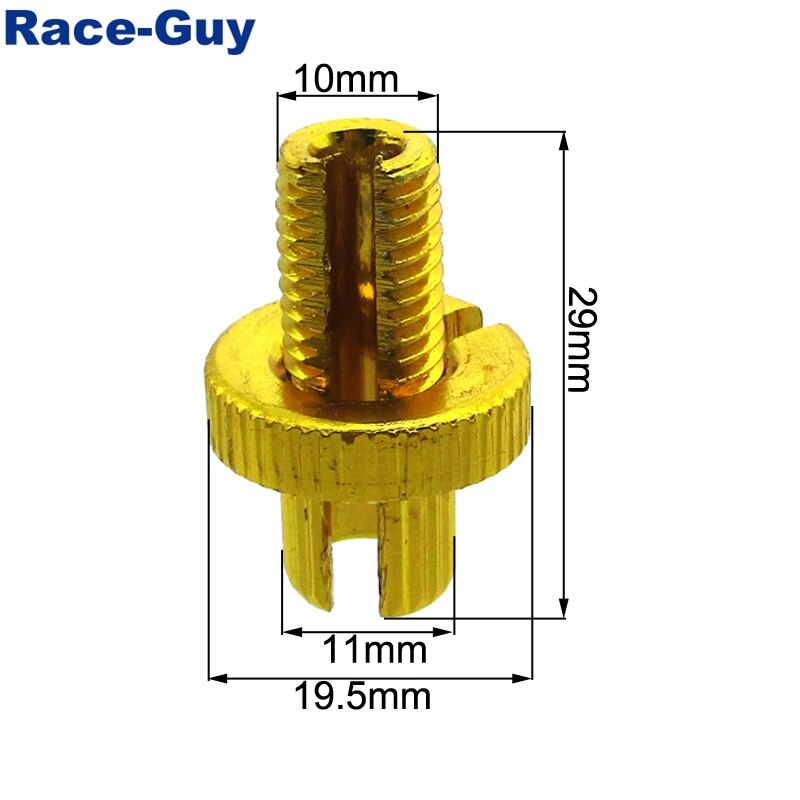10mm Gold Clutch Brake Throttle Cable Adjuster For ATV Quad 4 Wheeler Pit Dirt Motor Bike Motorcycle Motocross