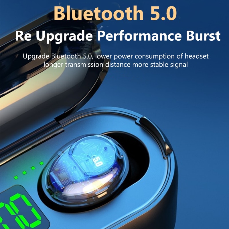 TWS Bluetooth 5.0 écouteur contrôle tactile sans fil Bluetooth casque stéréo sport étanche casque écouteurs avec Microphone
