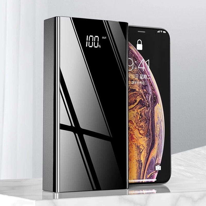 Cargador portátil de 40000 mAh, batería externa, Powerbank de 40000 mAh para iPhone 12 Pro, Huawei, Samsung, Xiaomi