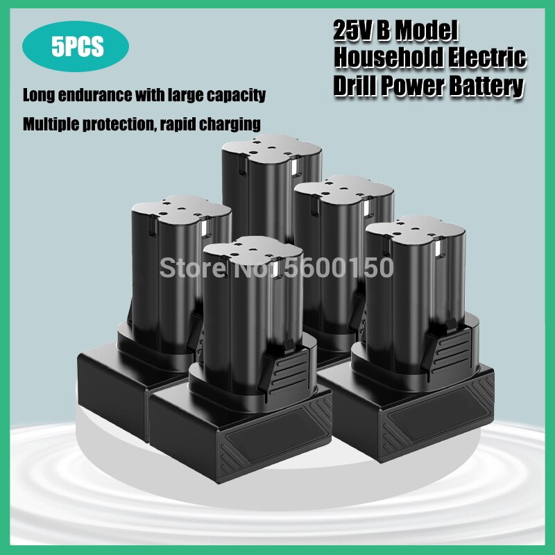 25V Lithium-Batterie Schraubendreher Elektrische Bohrer Batterie Akkuschrauber Ladegerät Batterie Für Power Tools