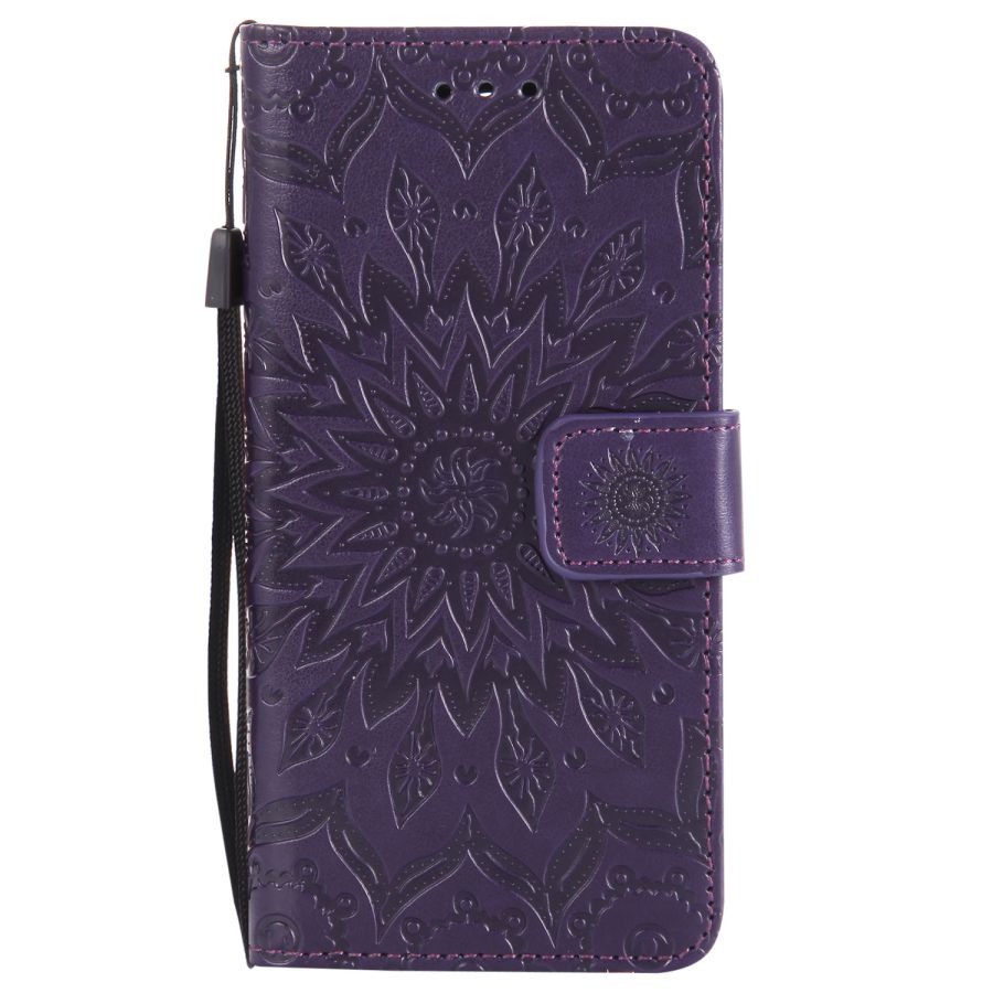 Leer Voor Samsung Galaxy J7 J 7 J730 730 J730F/Ds J730FM/Ds SM-J730FM/Ds Telefoon case Coque Cover Flip Fundas Telefoon Tassen: Purple