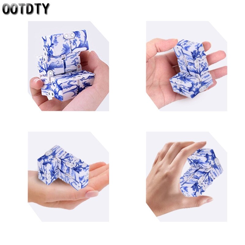 1Pc Stress Infinity Magische Kubus Angst Hand Speelgoed Angst Relief Speelgoed Set Miniatuur Speelgoed Overdrukventiel Kits