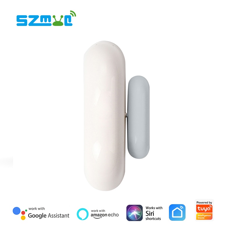 Mini Tuya WiFi Door Window Contact Sensor Smart Life App Push Notification Alexa Google Home IFTTT Supported
