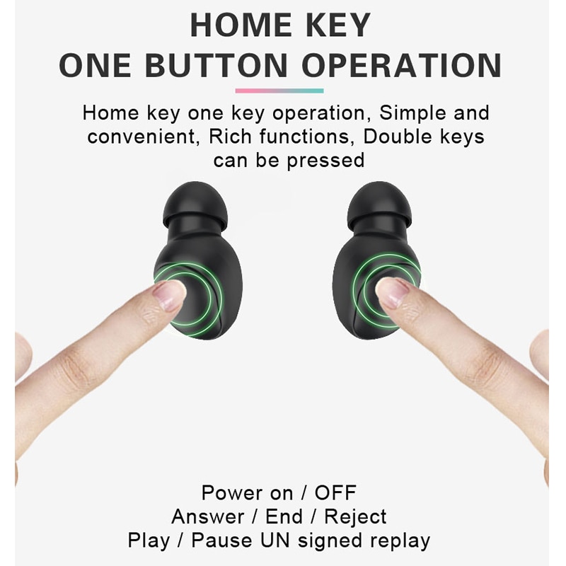 A6s bluetooth øretelefoner for xiaomi airdots trådløse ørepropper 5.0 tws øretelefoner støyreduserende mikrofon for redmi iphone huawei samsung