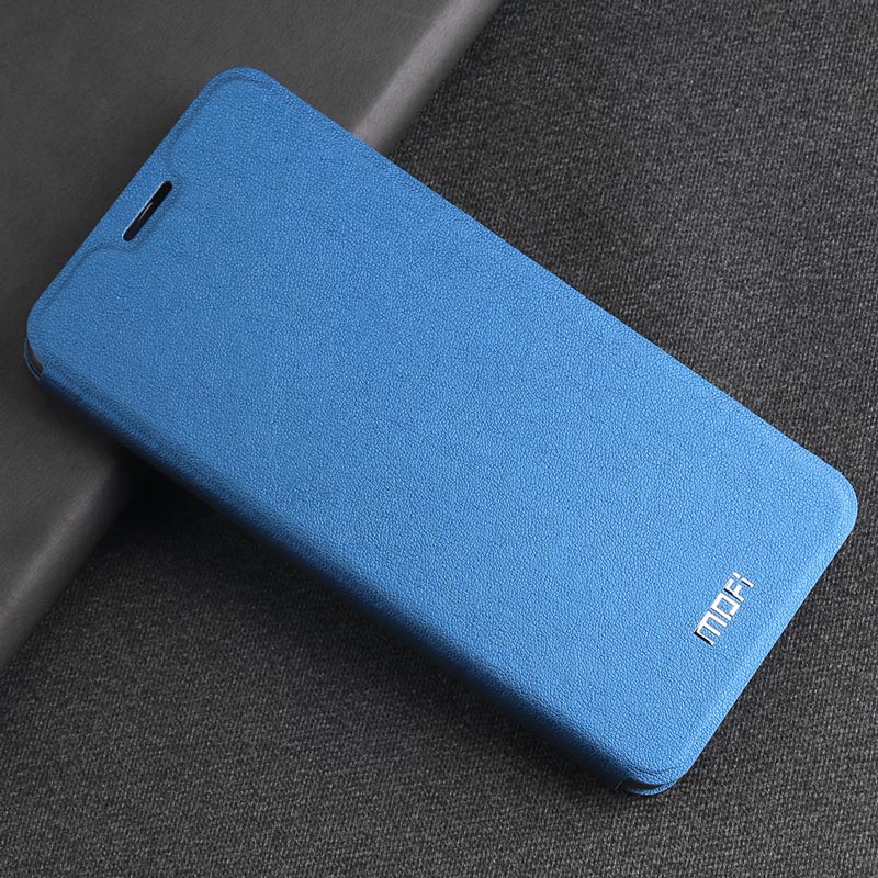 Funda MOFi Original con tapa para Huawei P20, funda suave para P20 lite, piel sintética para Ascend P20 Pro, funda de Libro de lujo, funda Nova 3E: for Huawei P20 Pro / Blue