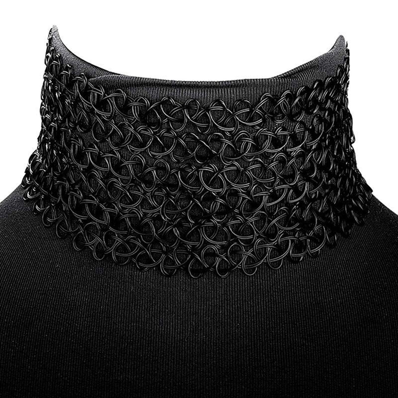 6 Pieces Black Tattoo Choker Necklace Stretch Gothic Tattoo Henna Elastic Choker Necklace Set