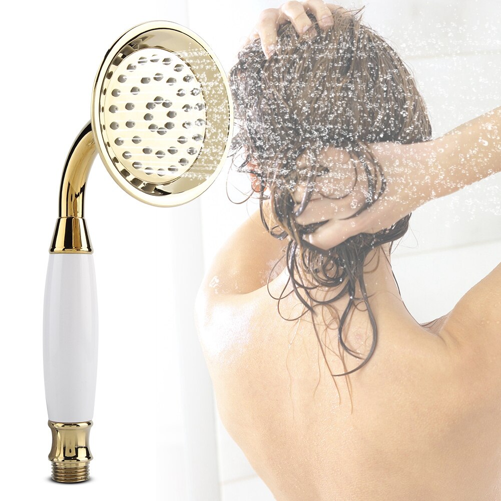 G1/2" Gold Handheld Shower Head Bathroom Sprayer hand shower high pressure douchekop pommeau de douche