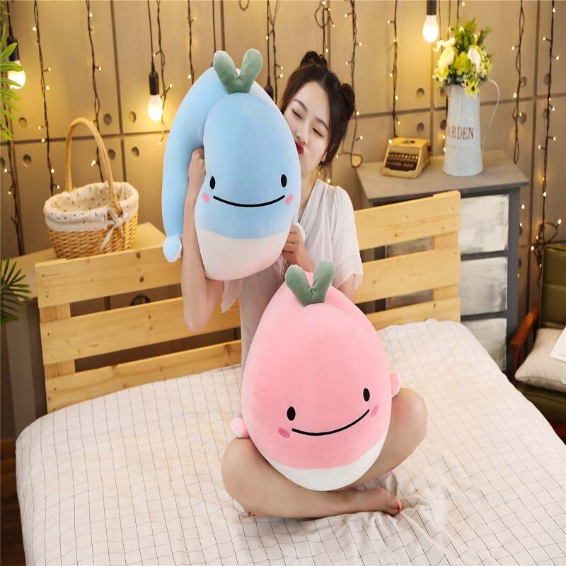bas coton mignon animal de compagnie baleine en peluche série animale Marine dauphin oreiller style ins Kawaii baleine en forme d'oreiller coussin