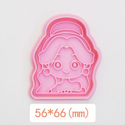 Prinses Taart Cookie Embosser Cutter Plastic Biscuit Druk Stempel Diy Cookie Mold Fondant Sugar Craft Mold Keuken Biscuit Mold: C