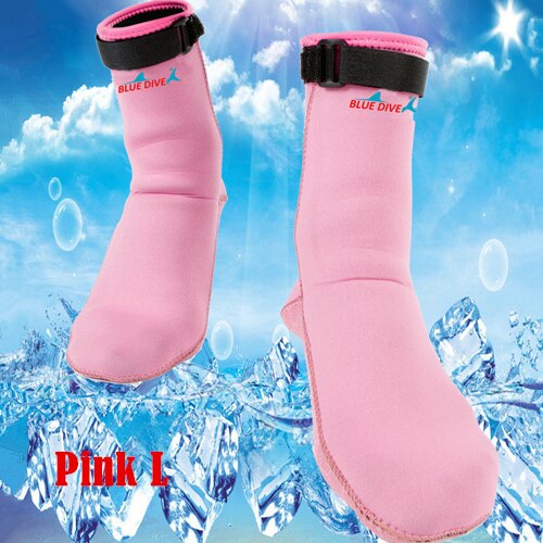Quick Dry Diving Socks Snorkeling Surfing Boots Wetsuit Scratch Resistant Swimming Socks Water Sports Snorkeling Boots: Pink L