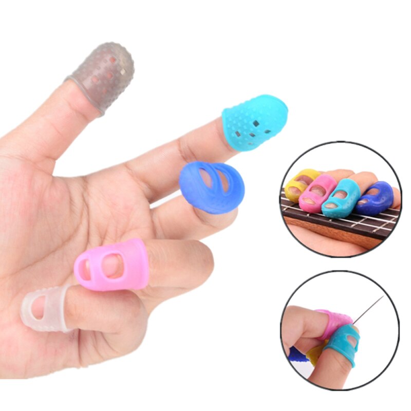 Gitarre Spielen Finger Schutz String Instrument Silikon Finger Protector Links Hand Gitarre Anfänger Praxis Finger Schutz