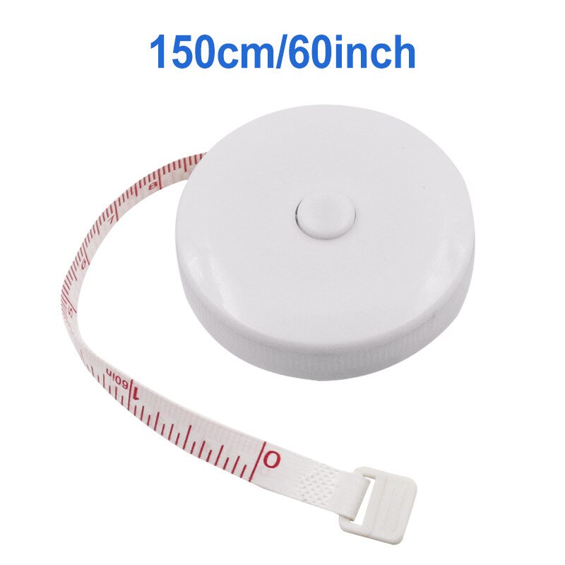 Regla de costura automática de 150cm/60 pulgadas, medidor de cinta métrica de costura, regla retráctil para medir el cuerpo, cinta métrica suave para costura a medida: Plata
