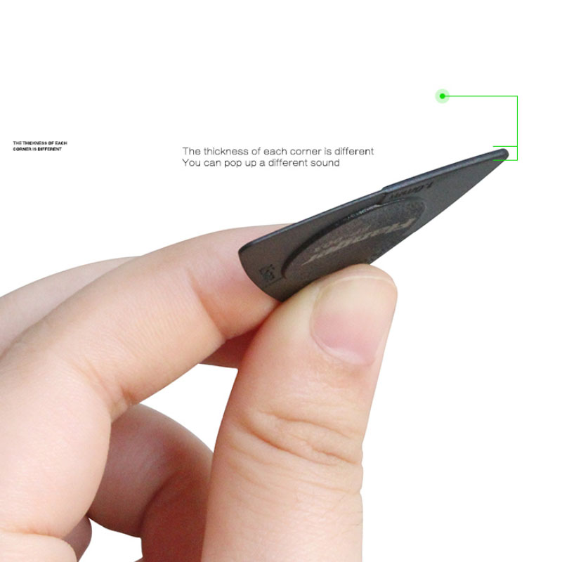 1 st. driehoekige gitaarplectrums 3 in 1 gitaarplectrum 0.5mm+0.75mm+1mm st. + abs draagbare plectrums gitaaraccessoires plectrums flanger fp -003