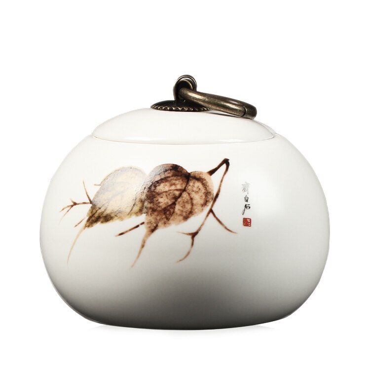 china Tea Caddy Tea Sugar Coffee Beans Jars Ceramic Tea Canister Kitchen Storage Bottle & Jars Sugar Bowl Storage Tank Spice Jar