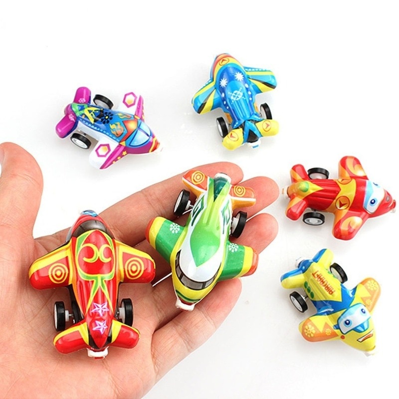 6PCS Pull Back Vliegtuigen Speelgoed Vliegtuig Party Favor Mini Speelgoed Vliegtuigen voor Jongens Kinderen Kind Verjaardag Spelen Plastic vliegtuig