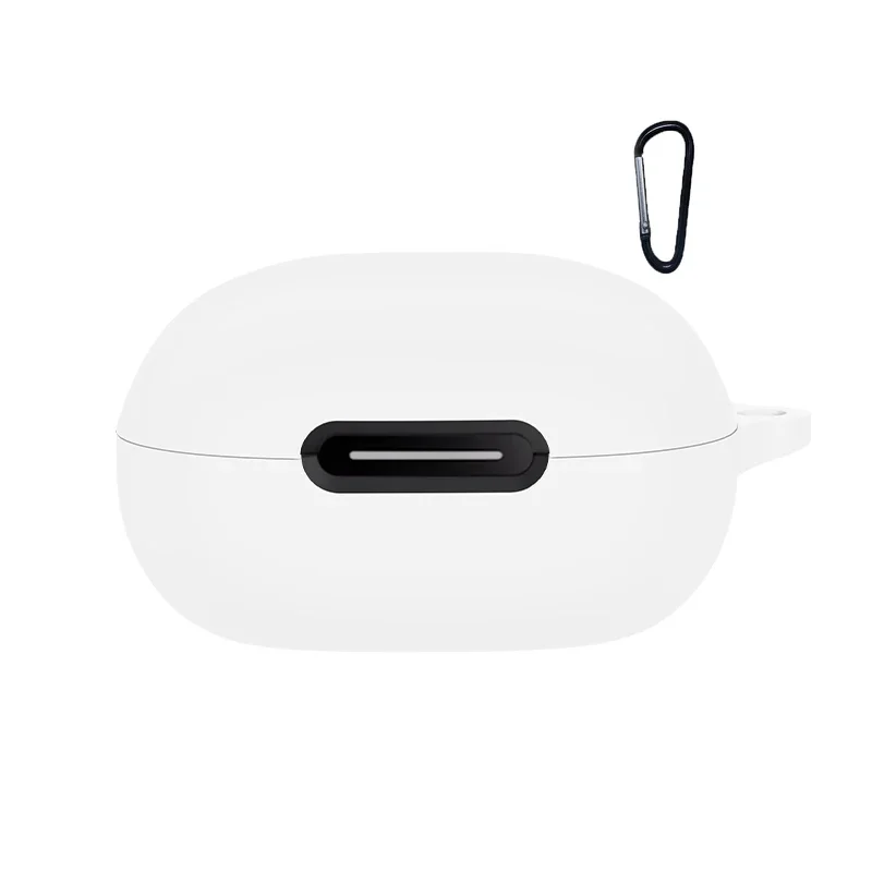 Pour Anker Soundcore P40i étui couleur unie Silicone antichoc Bluetooth écouteur couverture pour Soundcore p40i écouteur boîte: BLANC