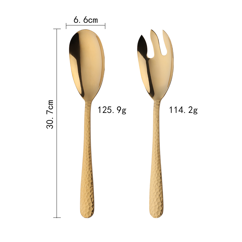 12 Inch Grote Opscheplepel Vork Kleurrijke Verbazingwekkende Rainbow Salade Server Eetlepel Roestvrijstalen Eetkamerstoel Kitechen Gebruiksvoorwerp