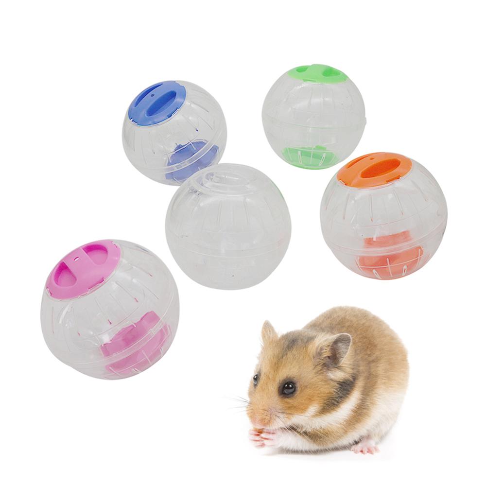 Plast klar åndbar hamster løbebold små kæledyr gnaver mus jogging kugle gerbil rotter træning træningsbolde lege legetøj 1pc