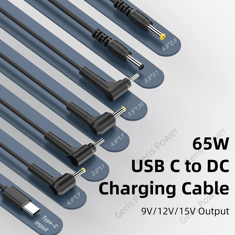 Cavo adattatore USB universale tipo C PD 9V 12V 15V DC 5.5x2.1mm 4.0x1.7mm 3.0x1.1mm cavo di alimentazione per router mini altoparlante ventola