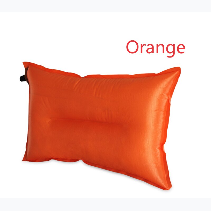 1Pc Portable automatique gonflable imperméable oreiller pour voyage en plein Air Camping randonnée coussin d'air oreiller 46x30x8cm: Orange