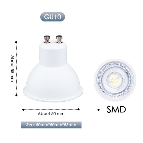 LED-strahler GU10 Herr16 Birne Stelle Licht GU5.3 SMD Lampara 6W AC 220V 240V 110V 12V Lampe Innen Beleuchtung Wohnkultur Bombillas: SMD GU10 6W / AC 85-265V / warm Weiß