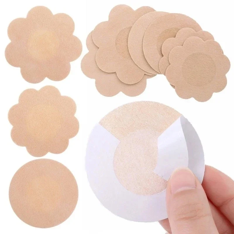 Niet-geweven onzichtbare tepelpasteitjes Borstlift Tape Overlays op BH Stickers Borst Eenmalige tepelhoezen Pads Accessoires