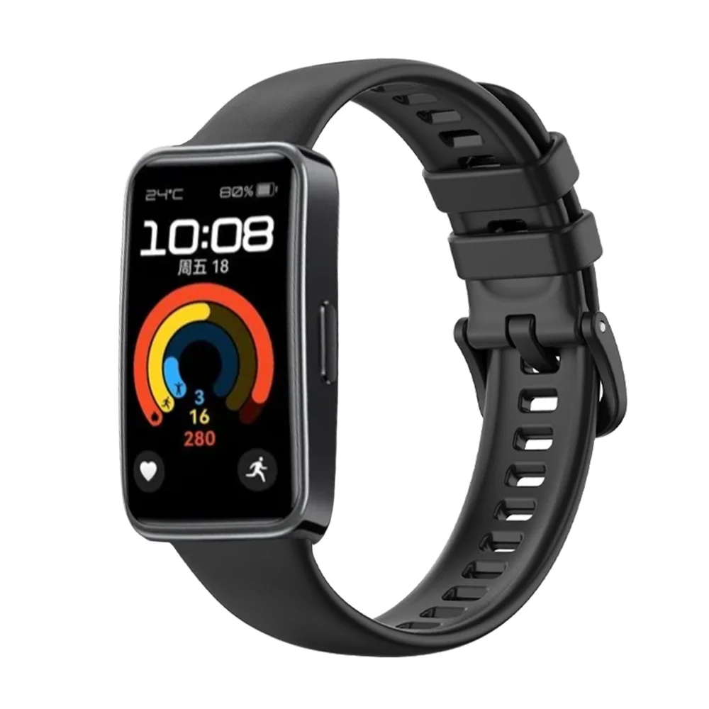 Silicone Strap for Huawei Band 9 Watchbands Replacement Bracelet Accessories for Huawei Band 8 Screen Protector Bumper Watchband