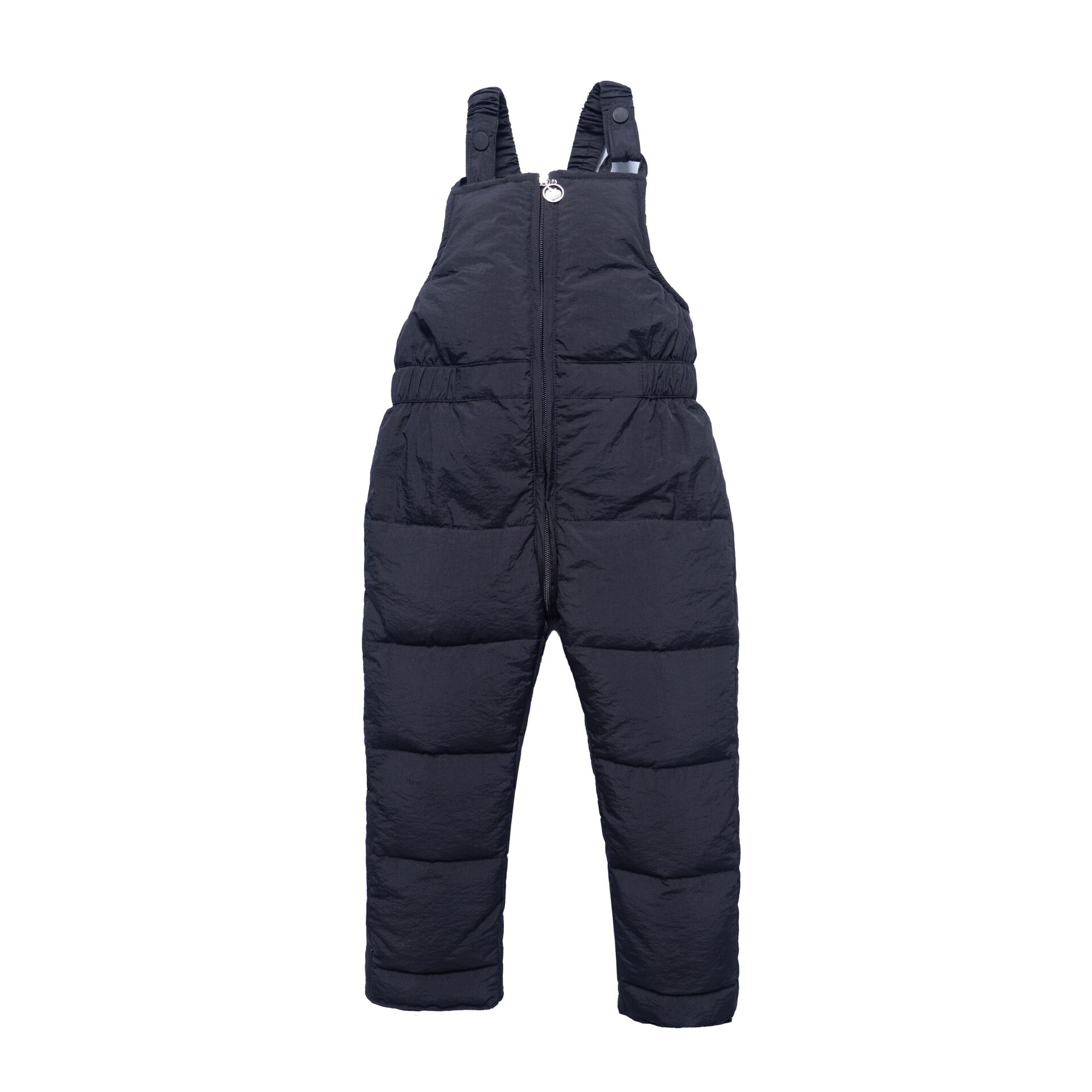 Winter Kinderen Beneden Katoenen Broek Verdikte Kinderkleding Bib Broek Katoenen Broek Meisjes Rompers: Black / 120cm