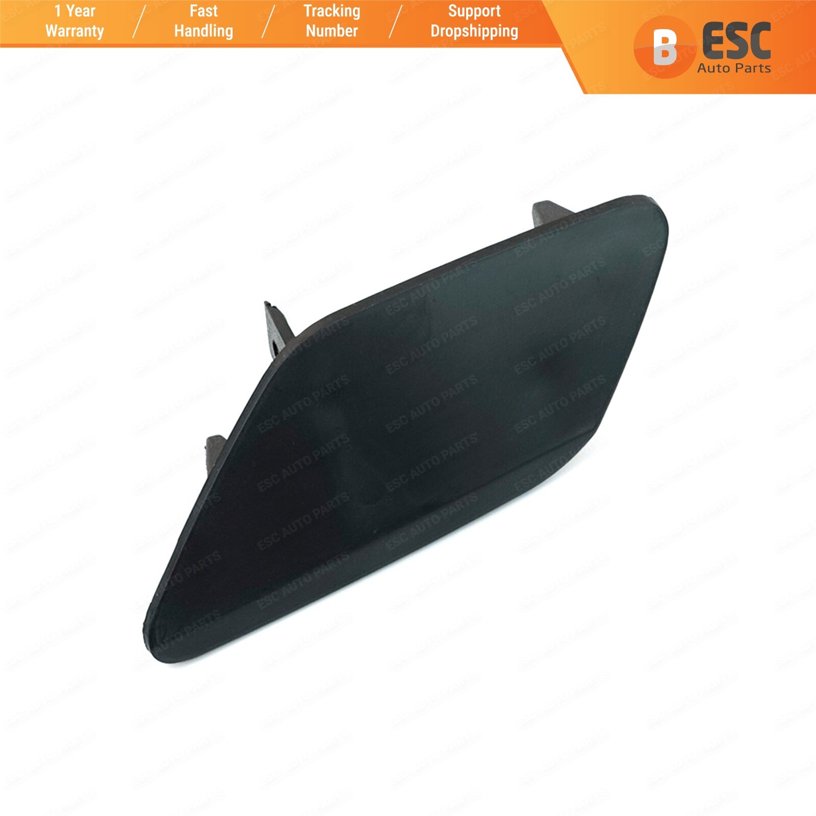 ESP1017-1 Front Bumper Headlight Washer Cover Cap Left Side 1K8807937 for VW Scirocco MK3 Facelifted Made in Turkey