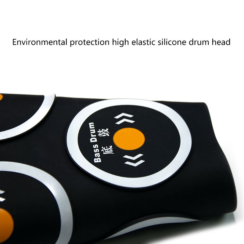 Portable Silicone Hand Roll Electronic Drum Children Percussion Instrument Tool