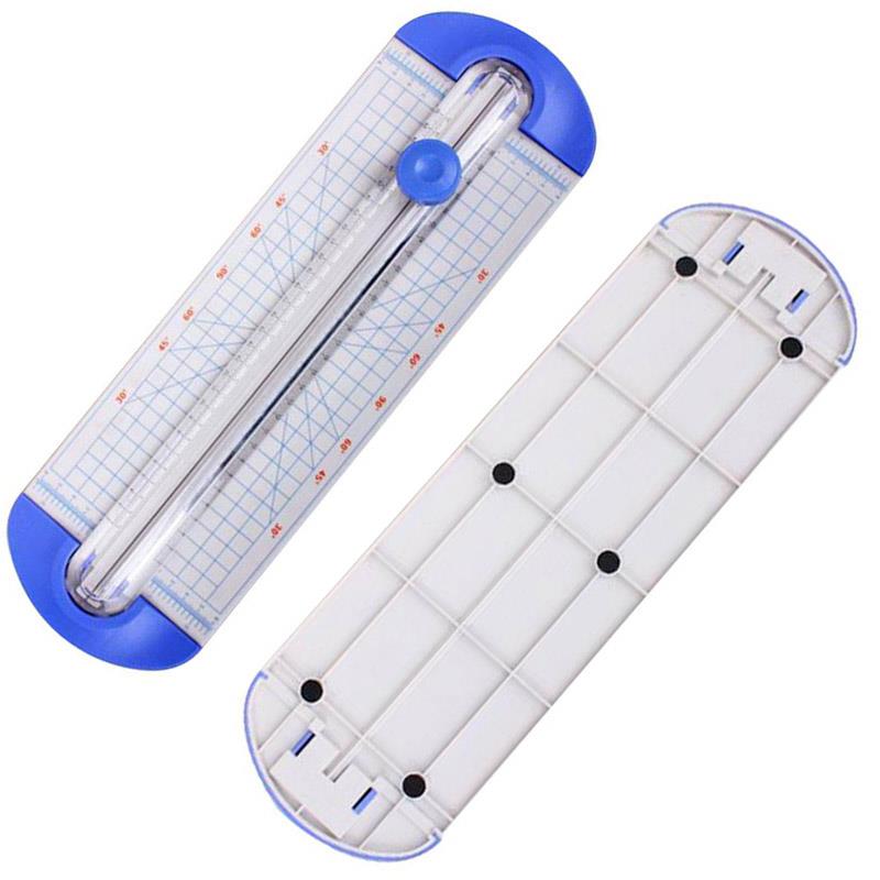 Guillotine Labels Paper Scrapbooking Office Supplies Photo Plastic with Pull-Out Ruler Portable Practical Cutter Trimmer