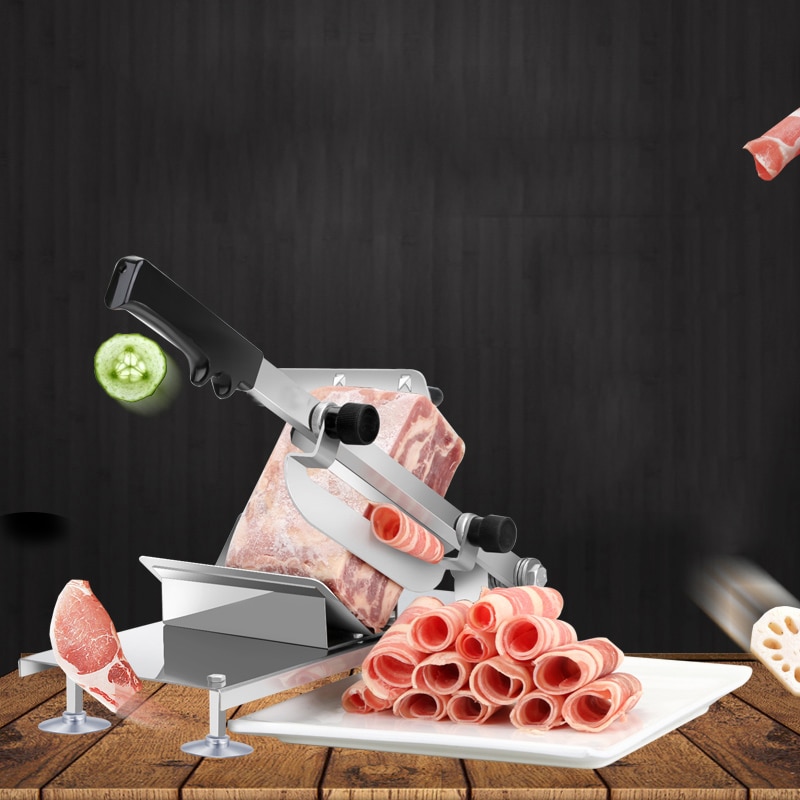 Käse Wurst Fleisch Schneiden Maschine Edelstahl Hause Kleine Gemüse Schneidemaschine