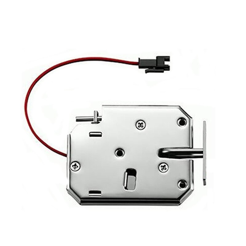 DC 12V Electric Lock Shockproof anti-theft Electromagnetic Locks For file Cabinet storage shelf Magnetic lock Electronic locks: Silver 1 line