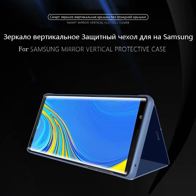 Spejl visning smart flip taske til samsung galaxy  s7 edge luksus originale magnetiske fundas  s7 edge sm  g935 g935f læder telefon cover