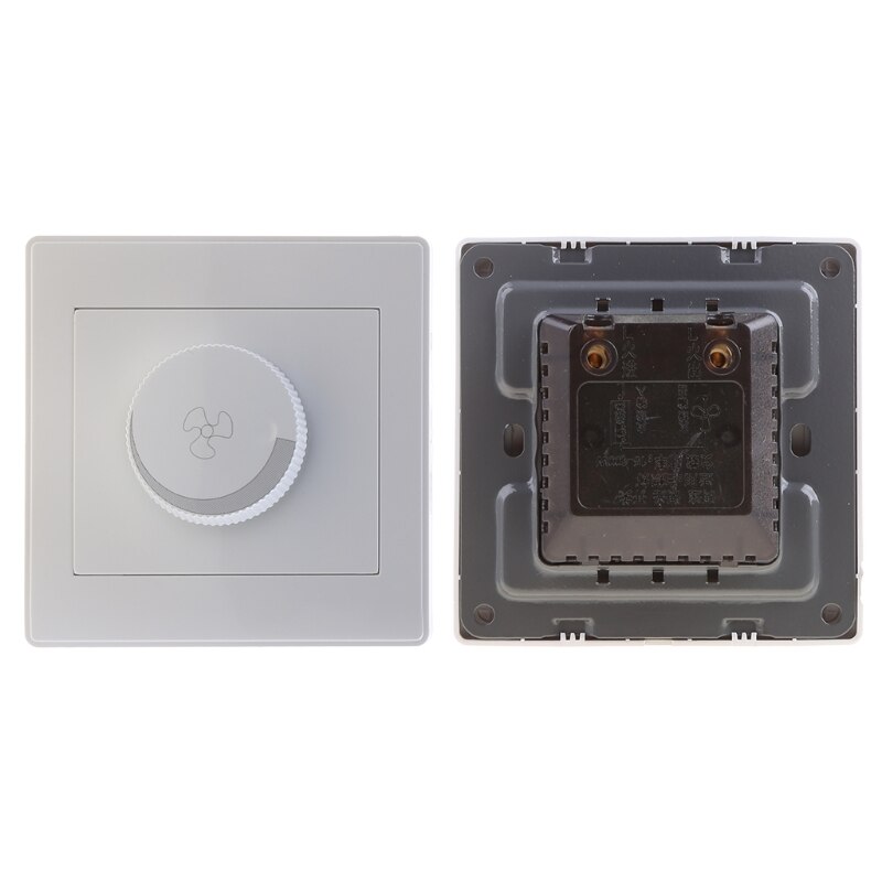 220V Adjustment Ceiling Fan Speed Control Switch Wall Button Dimmer Switch D55F