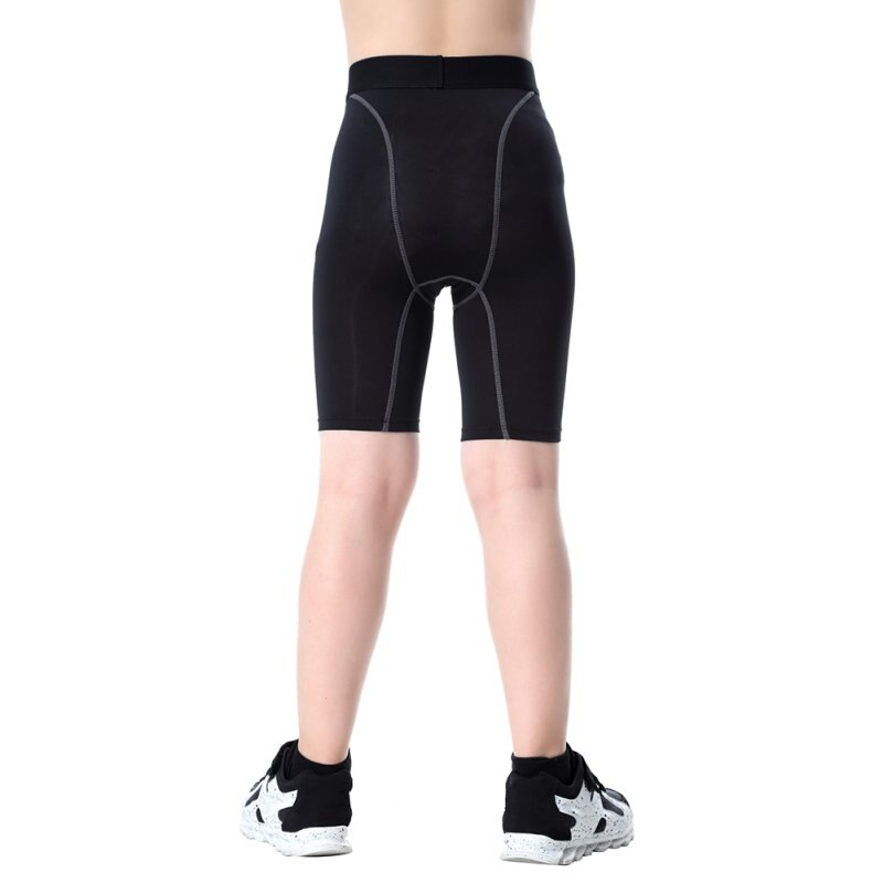 Kids Boys Compression Base Layer Running Shorts Skin Sport Wear Fitness Tights A