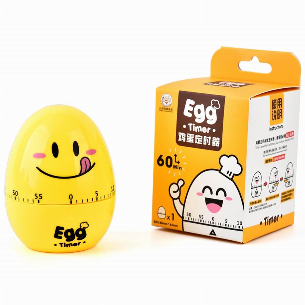 Mechanical Kitchen Timer Alarm Clock 60 Minutes Cartoon Egg Shape Kitchen Cooking Egg Timer Reminder minutnik kuchenny 25