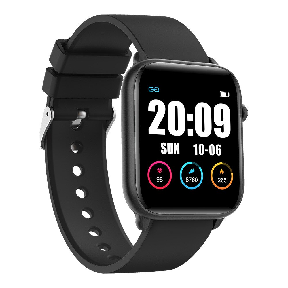 Smart Watch men Heart Rate Blood Pressure Sport IP68 Waterproof Smartwatch for IOS Android PK IWO 8 12 PK B57 Fitness Bracelet: Black