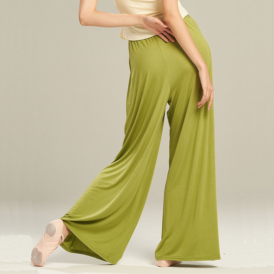 12 farben modal modern tanzen Hosen Für Frauen verlieren Breite Bein Elastische Ballett Ausbildung Hosen Hohe Taille Klassischen Tanz Damen