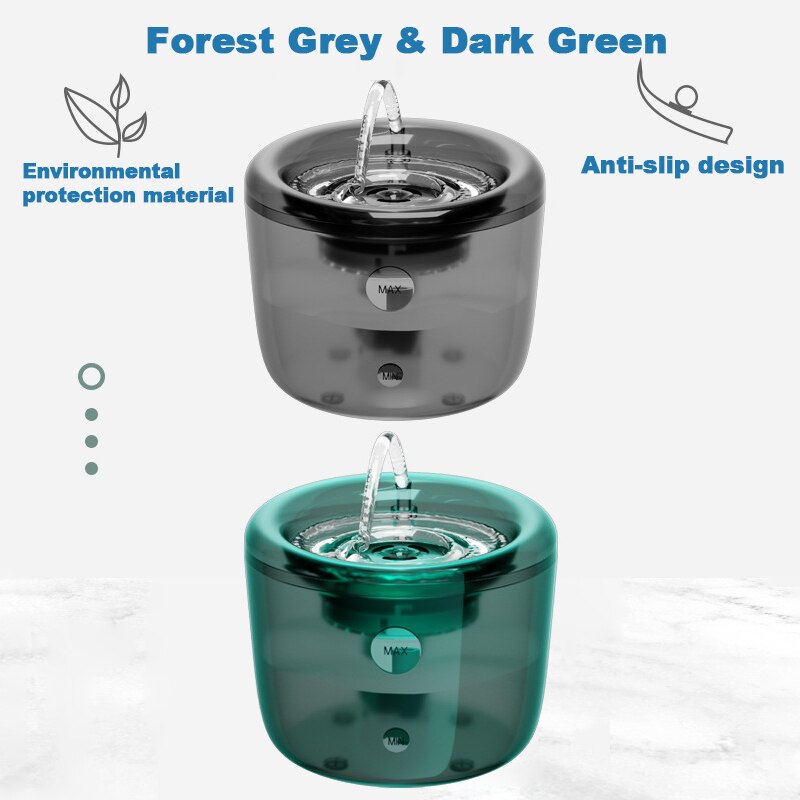 Nowy inteligentny kot fontanna robić picia filtr automatyczny dozownik robić wody w obiegu 1.6L automatyczny czujnik podajnik robić napojów