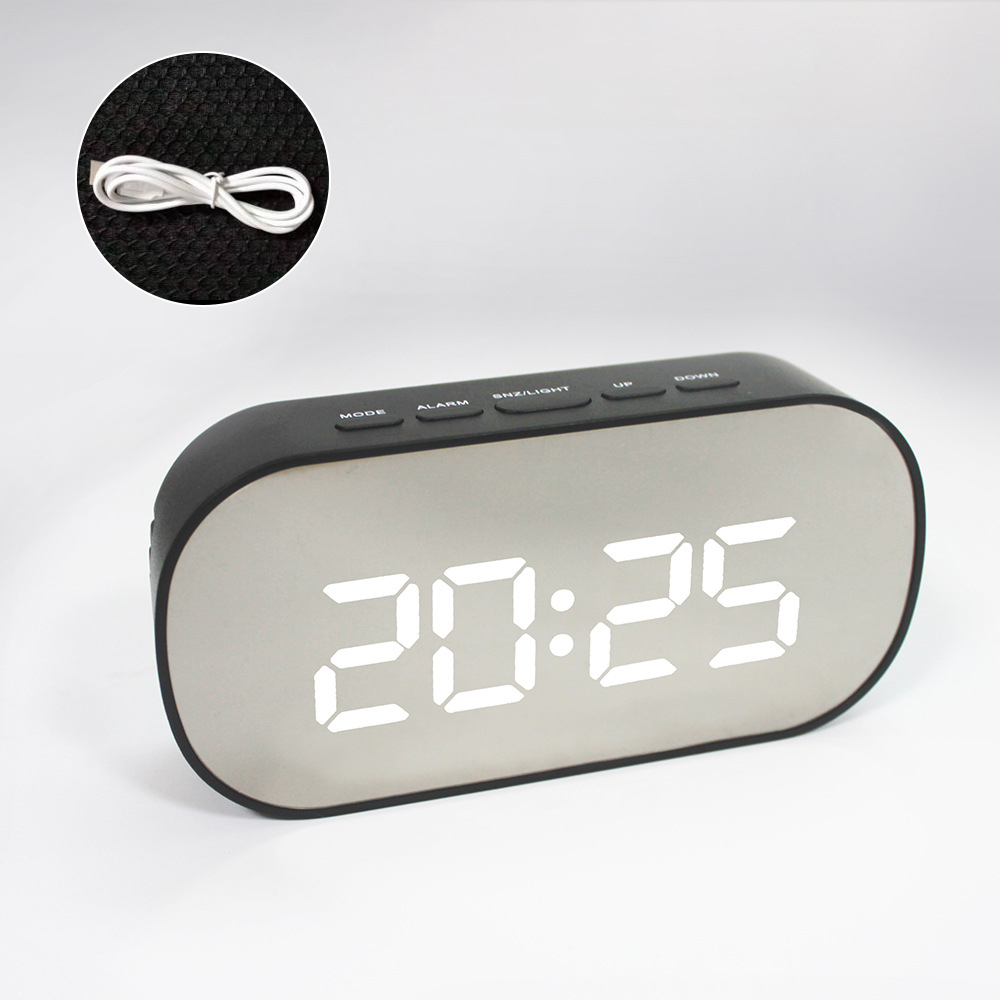 1PC Display Alarm Clock Digital Thermometer Calendar Display Date Desk Table Clock Travel Ectronic Mini Clocks