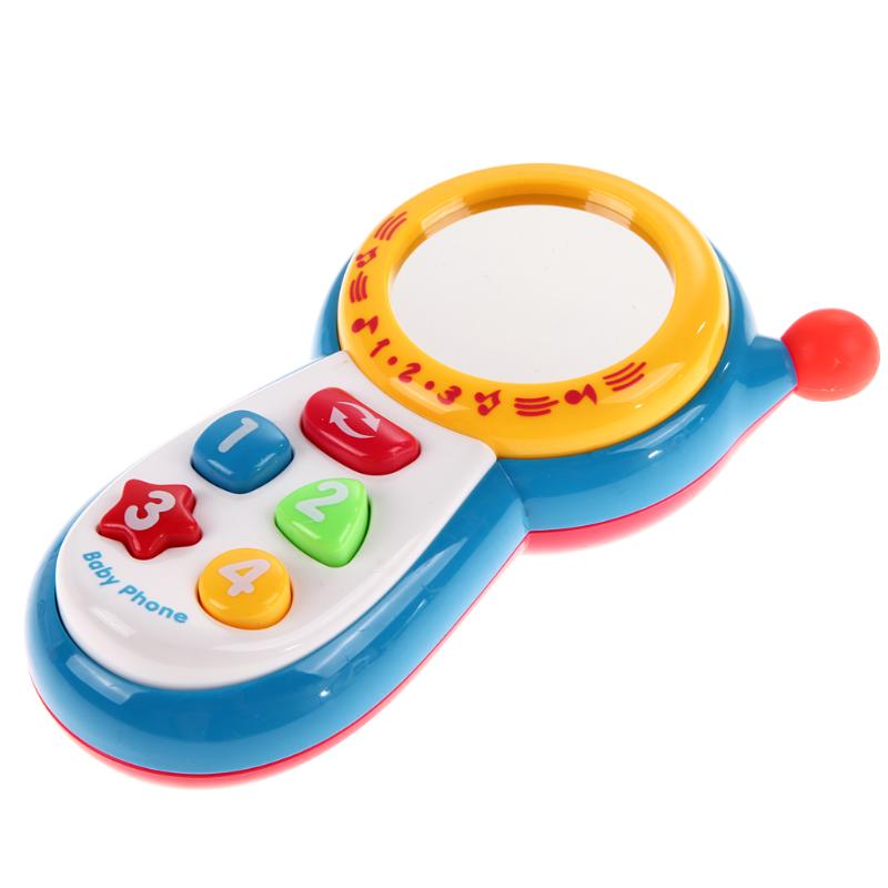 Baby Kids Learning Study Musical Sound mobile phone toy Early education toys random ship crying artifact with button music voice