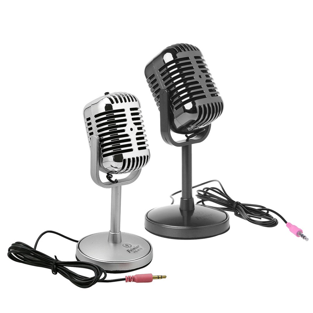 3.5MM Stereo Recording Desktop Computer Laptop Mini Microphone For Sing Chatting